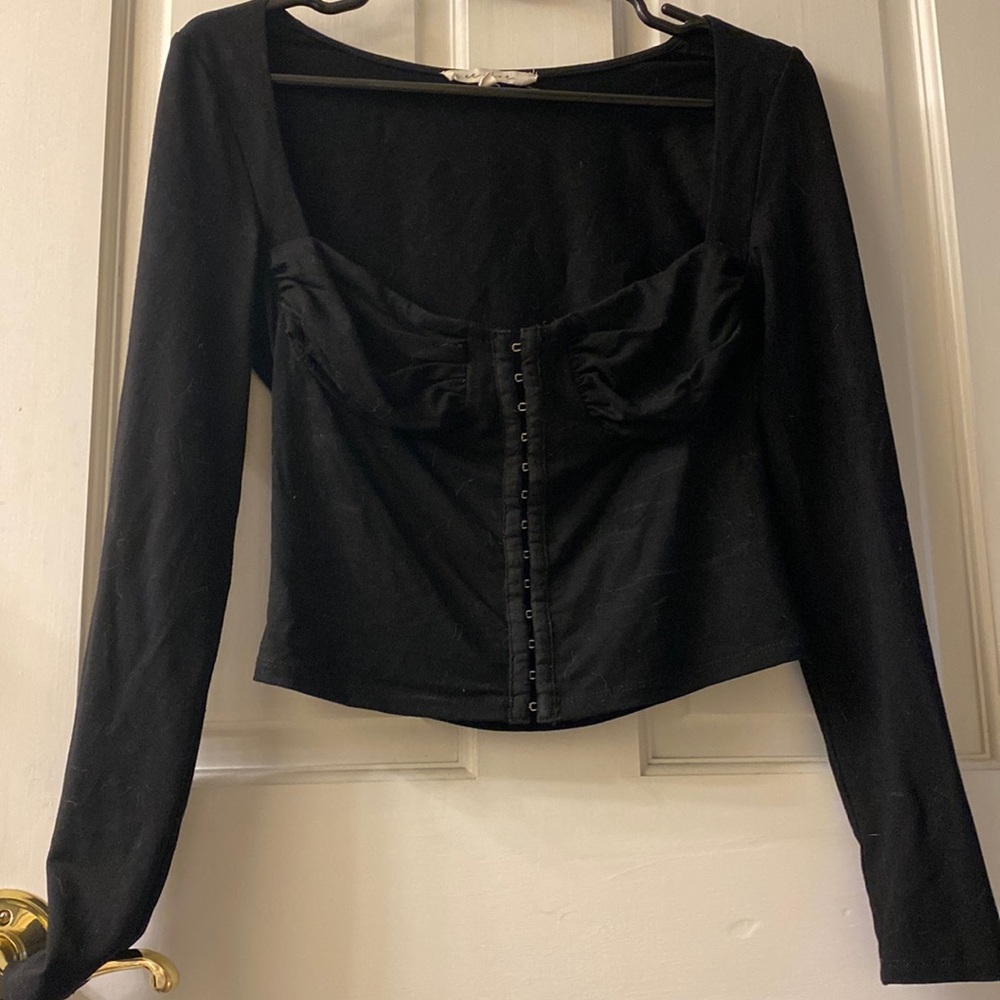 Dolls Kill black corset bustier